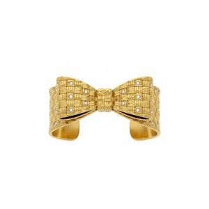 Kate Spade New York Gold Bow Crystal Cuff Bracelet